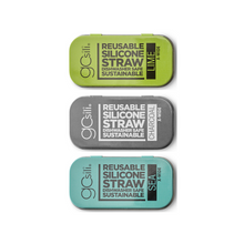 Load image into Gallery viewer, Silicone Straw In Travel Tin - X-Wide