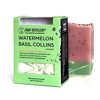 Watermelon, Basil, & Gin Soap